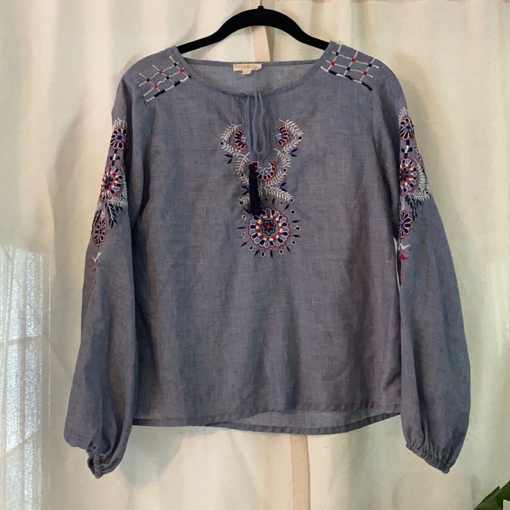Rebellion, long sleeve summer style shirt M